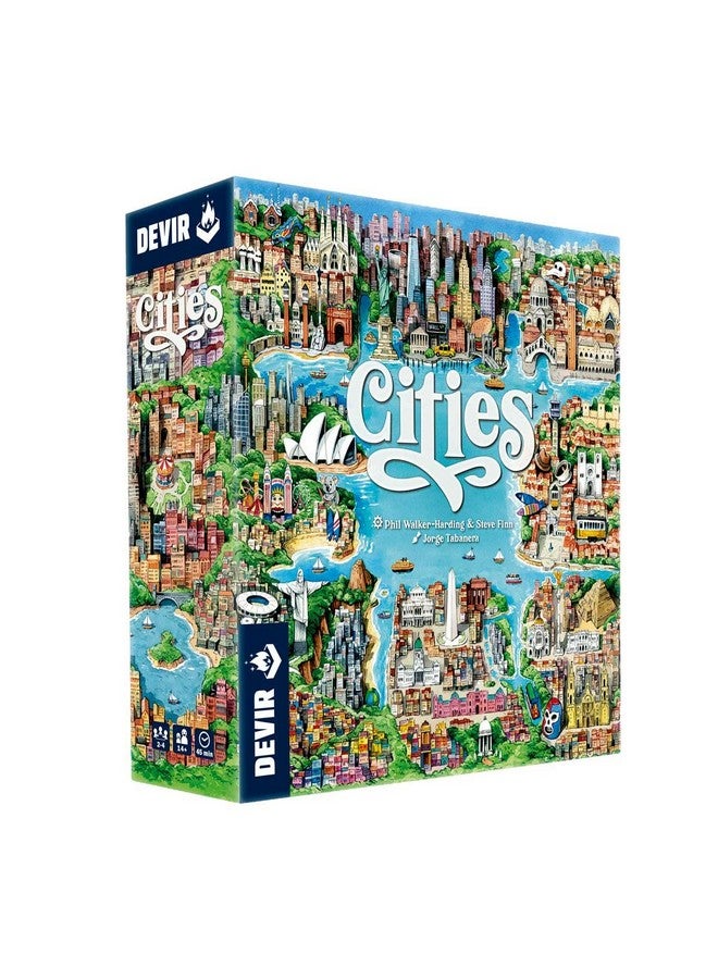 Devir Cities by Devir, Strategy Board Game, for 2 to 4 Players and Ages 10+ - Image 1