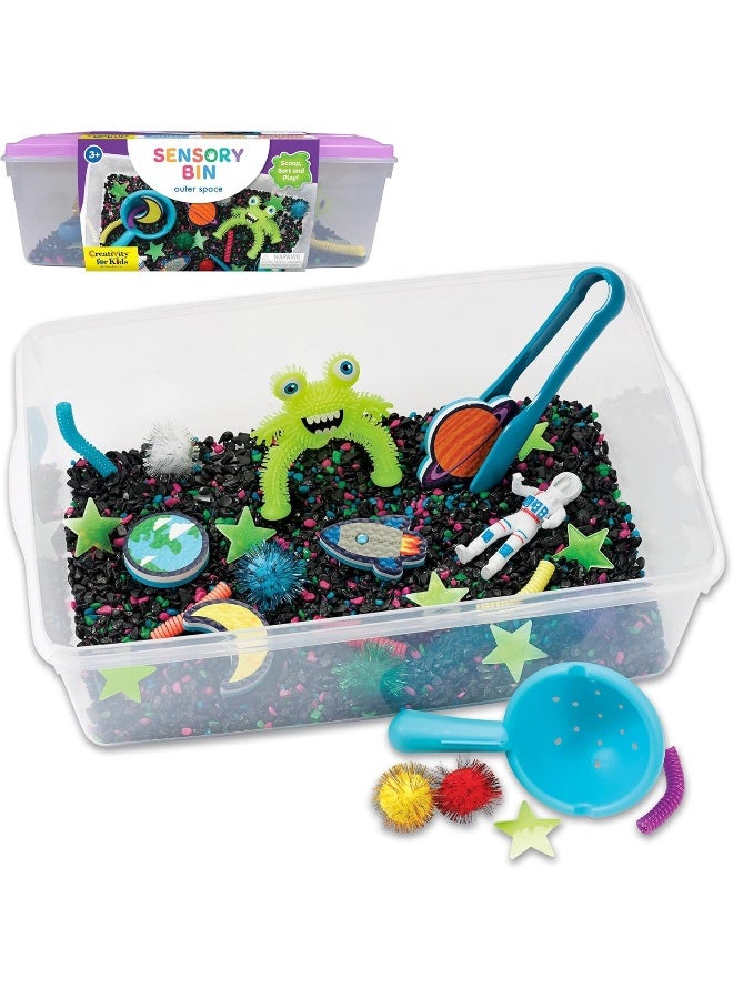 Creativity for Kids Sensory Bin: Outer Space Toys - Preschool and Toddler Sensory Toys, Kids Gifts for Boys and Girls Ages 3-5+, 10.25 x 14.5 x 4.75 inches - Image 1
