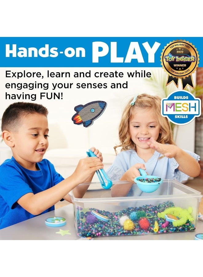 Creativity for Kids Sensory Bin: Outer Space Toys - Preschool and Toddler Sensory Toys, Kids Gifts for Boys and Girls Ages 3-5+, 10.25 x 14.5 x 4.75 inches - Image 2