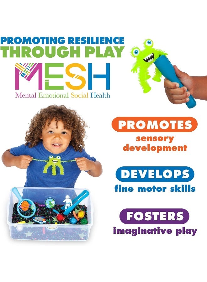 Creativity for Kids Sensory Bin: Outer Space Toys - Preschool and Toddler Sensory Toys, Kids Gifts for Boys and Girls Ages 3-5+, 10.25 x 14.5 x 4.75 inches - Image 5