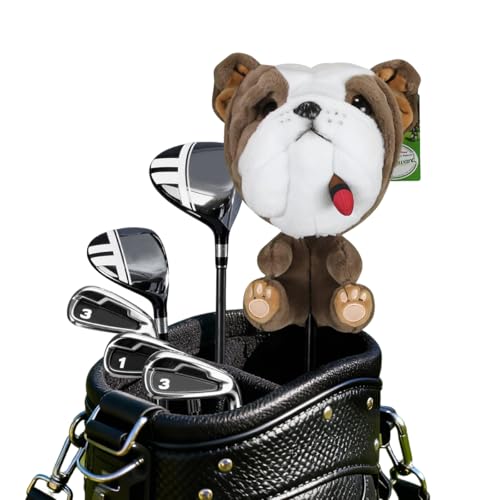 Scott Edward Dog Golf Club Cover Fit Well for Driver Wood Golf Club, Funny Cute Animal Design Soft Functional Golf Headcover Stylish Protection for Your Clubs for Men and Women - Image 1
