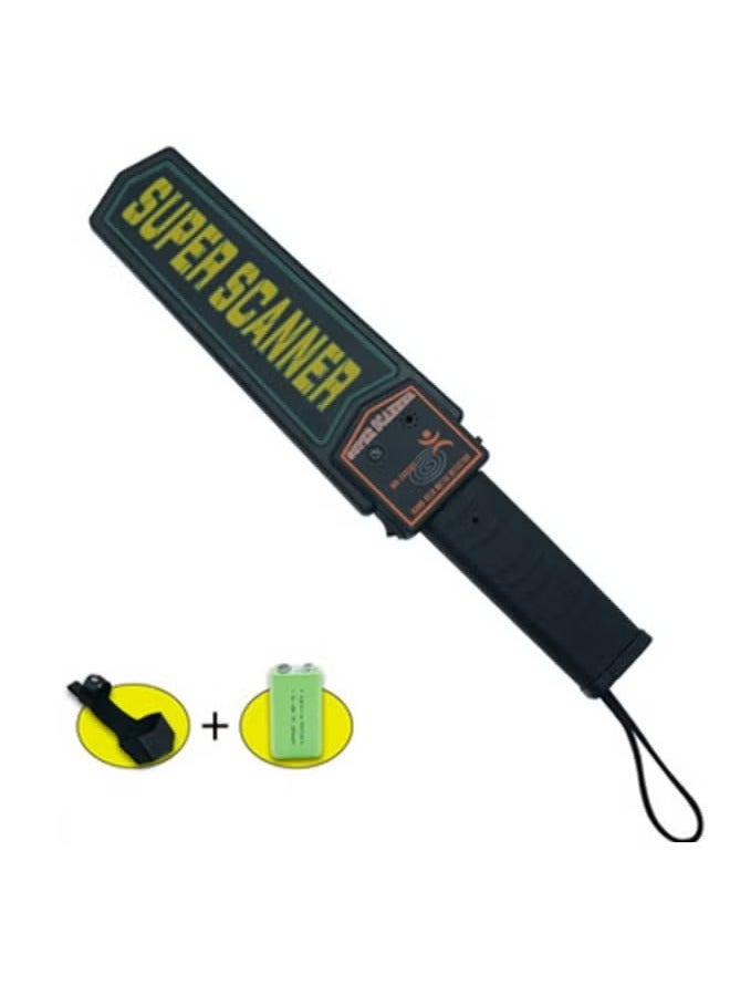 Handheld Metal Detector for Railway Station and Airport Security Checks Black/Yellow - Image 5