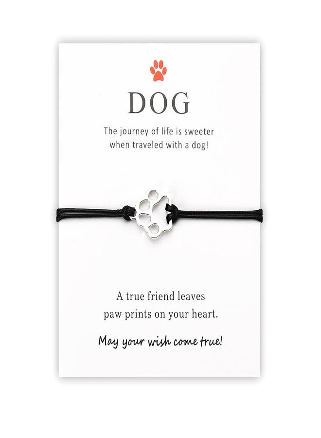 YangQian Dog Memorial Gifts for Dogs Paw Print Bracelet Gifts for Women Men Friends Family Loss of Dog Sympathy Gift for Women Men Coworkers Dog Passing Away Gift Ideas - Image 1