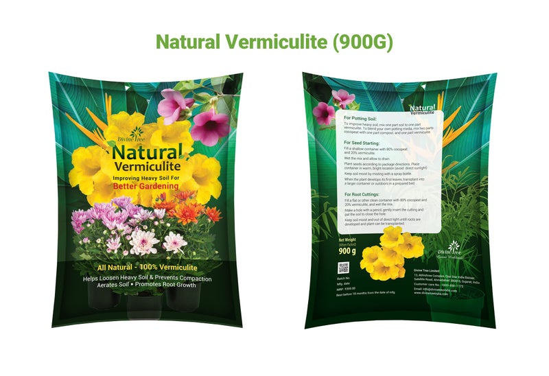 DIVINE TREE Natural Vermiculite Growing Media – Soil Conditioner for Root Development, Moisture Retention & Healthy Plant Growth | Ideal for Potting Mixer for Indoor - Outdoor Plants & Gardening - Image 3