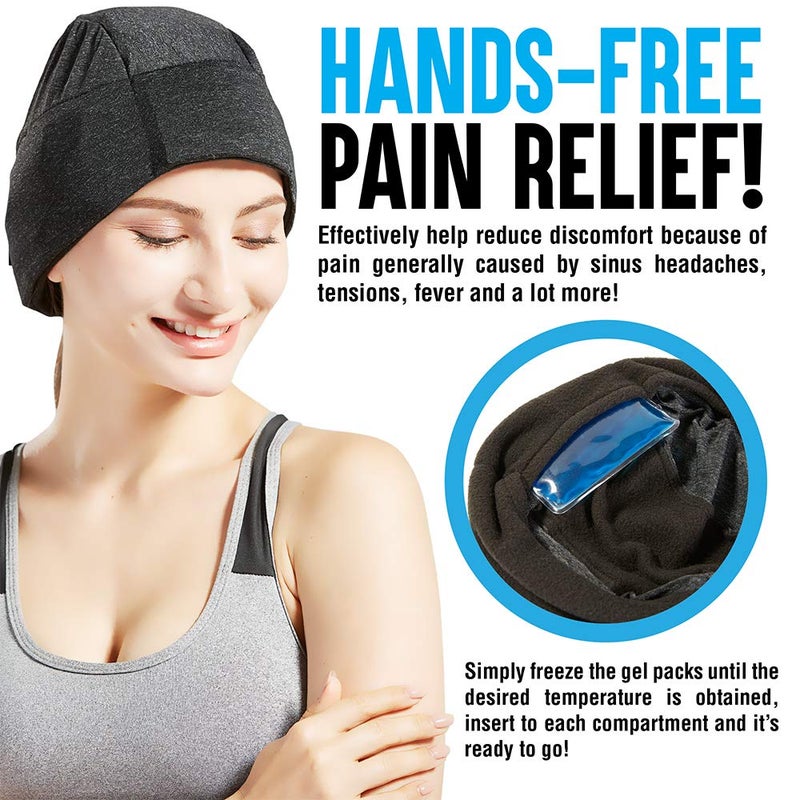 Bodyprox قبعة الثلج لتخفيف الصداع من BODYPROX، قبعة جليدية لتخفيف صداع التوتر - Image 3
