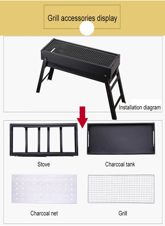 Generic - Portable Folding Charcoal Barbecue Grill - Image 1