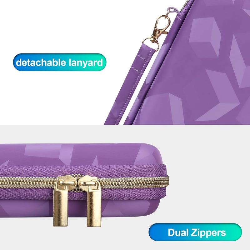 BOVKE Diabetic Supplies Travel Case Storage Carrying Bag for Diabetes Testing Kit Blood Glucose Monitor Meters Test Strips Medication Lancets Needles Syringes  Diabetic Suppliess Purple Cube - Image 5