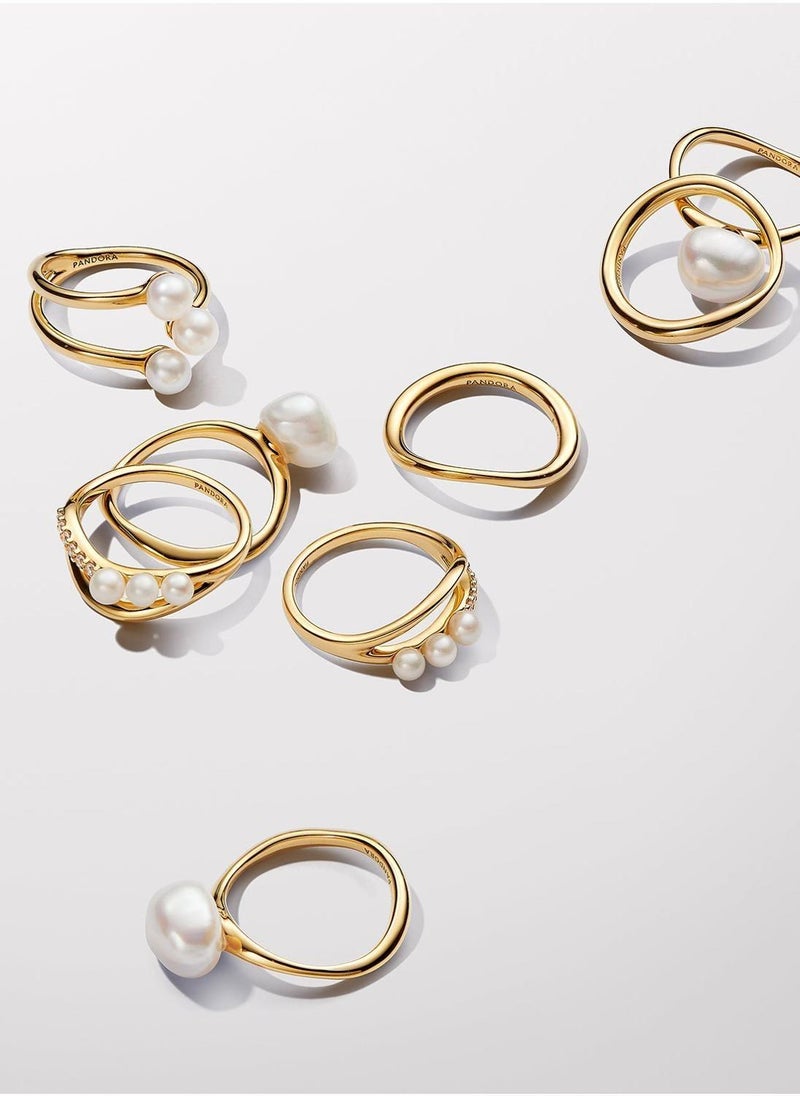 PANDORA Gold Plated Treated Freshwater Ring  - Image 3