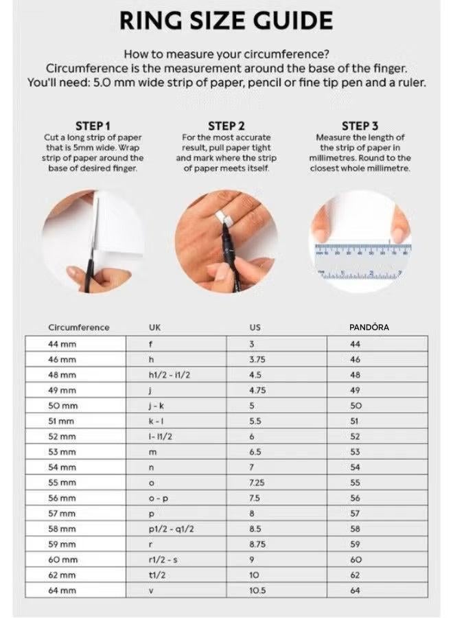 باندورا خاتم ذهب مطلي بالماء العذب المعالج - Image 5