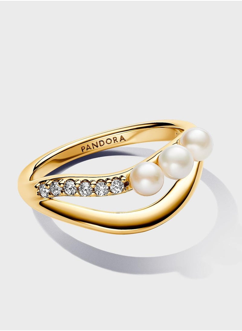 PANDORA Gold Plated Treated Freshwater Ring  - Image 2