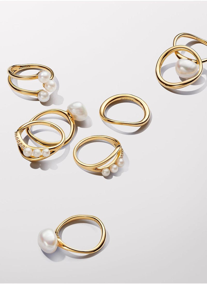 PANDORA Gold Plated Treated Freshwater Ring  - Image 3