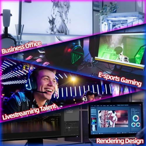 Kroteaup Gaming PC Desktop, Intel i7-4770, Radeon RX 550 4G, 16GB RAM, 512GB SSD, RGB Fans, White Prebuilt Gaming Computer with Keyboard & Mouse, Windows 11 - Image 3