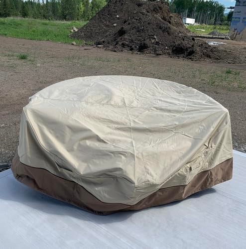 SUNSURE - Valid Brand Outdoor Daybed CoverDxH 89x32in Waterproof Patio Sofa CoversAll Weather Protection Round Canopy Day Bed CoverPatio Furniture Accessories Cover for Garden Sofa Only Cover Beige - Image 1