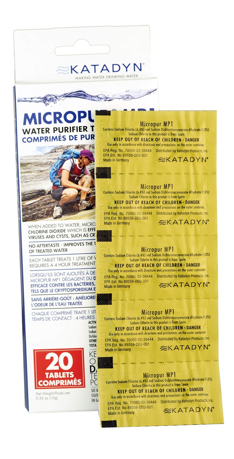 Katadyn Micropur MP1 Purification Tablets (20 count) - Image 2