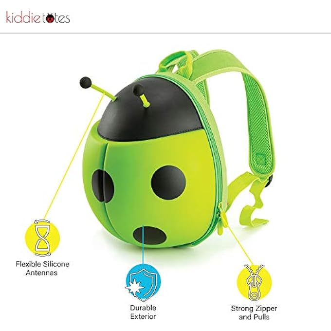 KIDDIETOTES Childrens Ladybug Backpack - Image 2