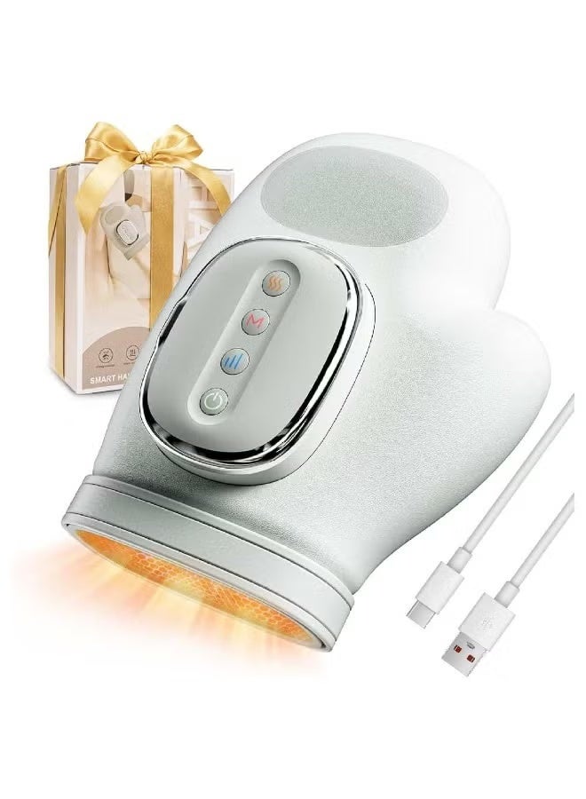ELTRAZONE Rechargeable Hand Massager with Air Compression & Heat, Electric Hand Massage Device with Multiple Massage Modes, Portable Hand Massager for Fingers, Palm, Wrist and Daily Relaxation - Image 1