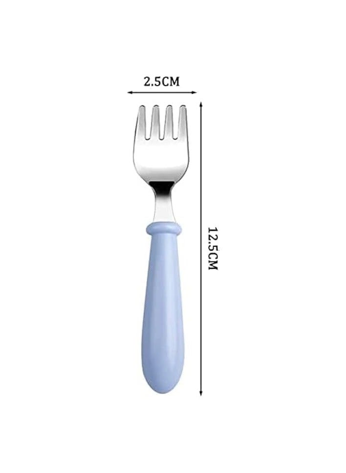 erorex 6 Pcs Kids Silverware, Toddler Utensils, Stainless Steel Fork, Kids Cutlery Safe Flatware Set Stainless Steel - Image 2