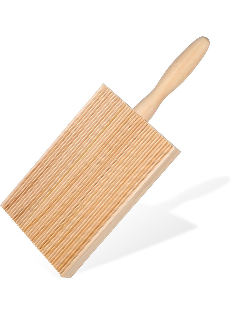 SUNSAR Gnocchi Board, Wooden Garganelli Pasta Board, Cavatelli Pasta Maker for Homemade Pasta Gnocchi(8.27 in) - Image 1