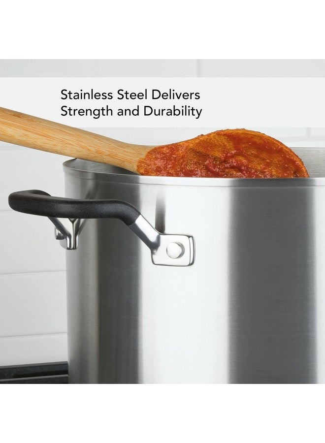KitchenAid وعاء طهي من الفولاذ المقاوم للصدأ من كيتشن إيد مع علامات قياس وغطاء، 8 كوارت، فولاذ مقاوم للصدأ مصقول - Image 5