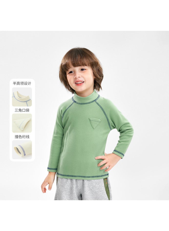 Base Layer Shirt Boys Autumn Warm Raglan Sleeve T-shirt Girls Baby Innerwear Moisture-wicking And Heat-generating - Image 3
