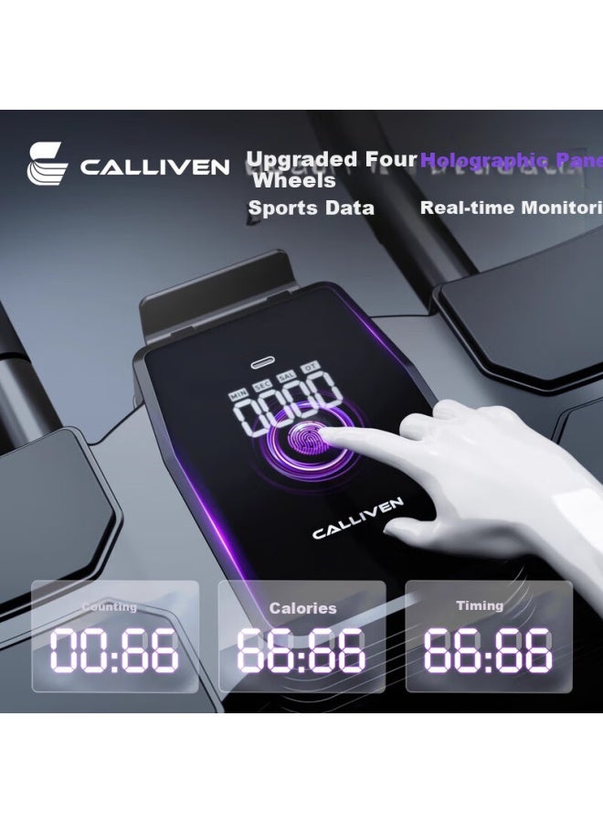 Calliven Ab Wheel Automatic Counter Elbow Support Abdominal Muscle Trainer Four-wheel Sit-up Roller Home Ab Workout Equipment - Image 3
