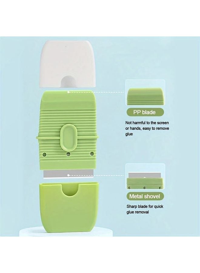 1pc Dual Head Ceramic Tile Scraper With Protective Cover Multi Purpose Cleaning Tool - Image 5