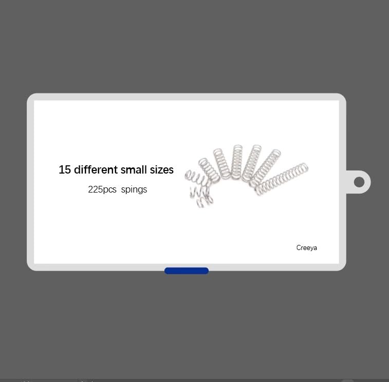 CREEYA Compression Springs Assortment Kit, 15 Different Sizes 225pcs Mini Stainless Steel Springs for Repairs, 0.39" to 1.18" Length, 0.16" to 0.23" OD, 10mm - 30mm Length, 4-6mm OD - Image 5