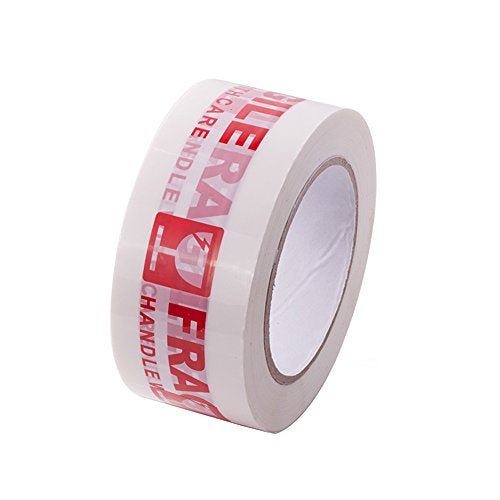 Agutape AGU Warning Fragile Tape-Handle with Care Packing Printing Tape-2 Inch x 330 Feet (110 Yards) -1 Roll - Image 4