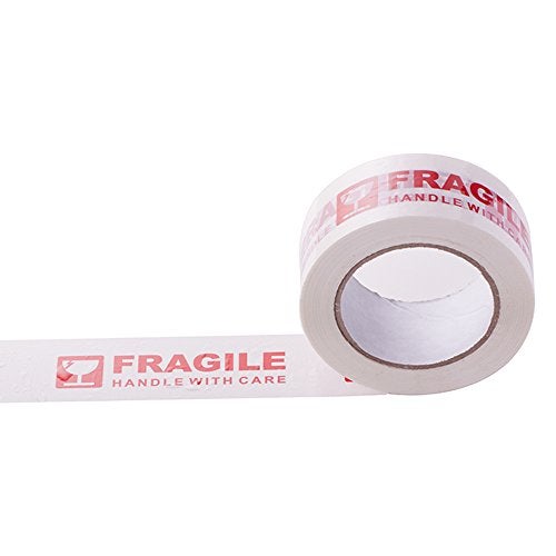 Agutape AGU Warning Fragile Tape-Handle with Care Packing Printing Tape-2 Inch x 330 Feet (110 Yards) -1 Roll - Image 3