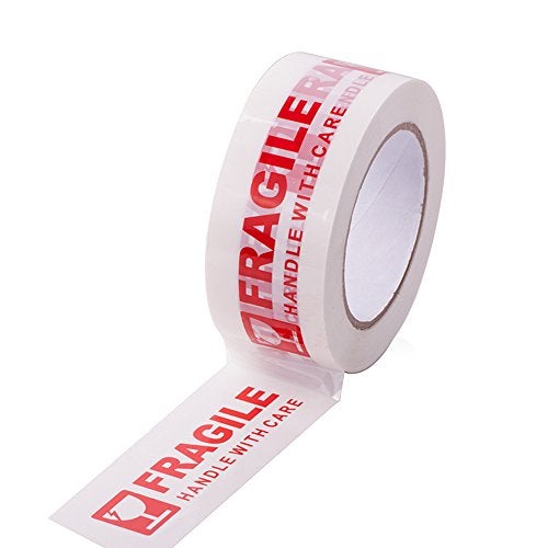 Agutape AGU Warning Fragile Tape-Handle with Care Packing Printing Tape-2 Inch x 330 Feet (110 Yards) -1 Roll - Image 5