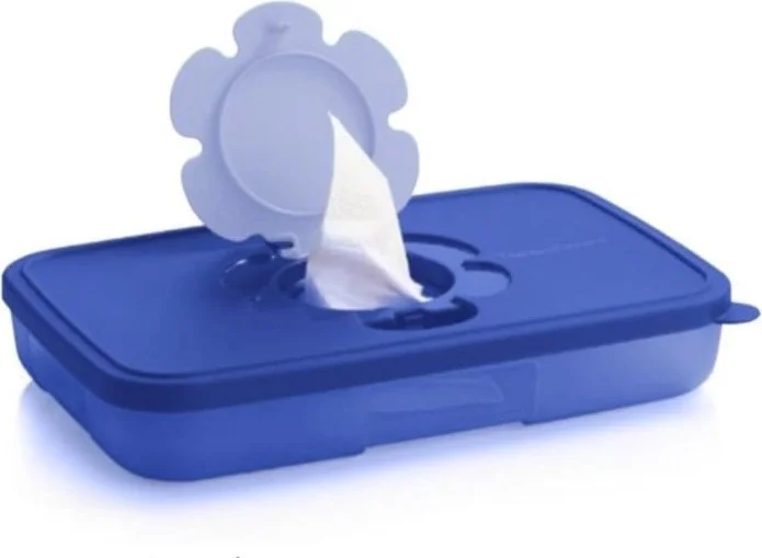 Tupperware Wet Wipes Box 650 ml Navy Blue Thin Wipes Box Hsgl