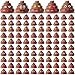 JellyArch 100 Pcs Mini Poop Figurines 5 Styles Tiny Poo Toys Brown Small Fake Poop Figures for Easter Egg Fillers Prank Hide Seek Goodie Bags Piata Stuffers Party Supplies Gifts - Image 2