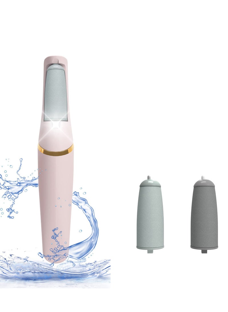 SYOSI KASTWAVE Finishing Touch Flawless Electronic Tool File and Callus Remover with 2 Roller Heads, Pedicure, Professional Feet Care, Hard Cracked Dry Skin and Calluses, Water Resistant - Image 1