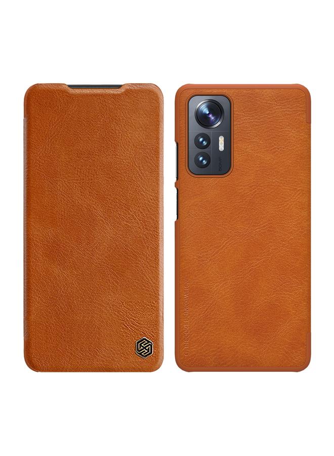 Nillkin Case For Xiaomi 12 Lite QIN Series Crazy Horse Texture Leather Phone Case - Image 1