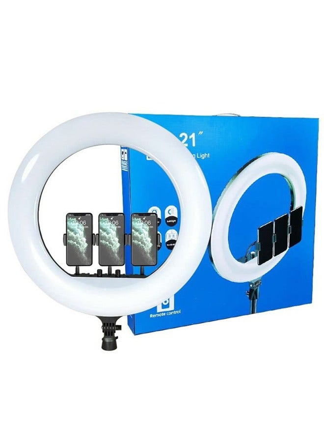 Ring Light With Photography tripod Stand And Remote Control for tiktok snapchat youtube online streaming 21-inch Big light RL-21 with Remote Black