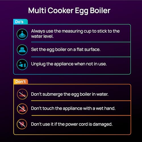 Wipro Elato BE201 4in1 Multicooker 500 Watt - Boils up to 16 Eggs, Steam Rice, Poach Eggs, Cook Vegetables - 3 Boiling Modes, Concurrent Cooking - 2 Year Warranty - Image 3