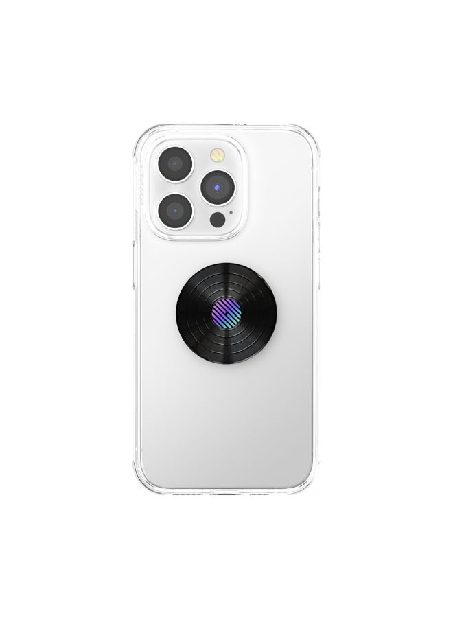 POPSOCKETS PopGrip Premium | Gel Phone Grip & KickStand, Removable Reusable Washable, Works with  Smooth Hard Plastic Case, Easy Remove Top for Wireless Charging - Retro Vinyl - Image 3