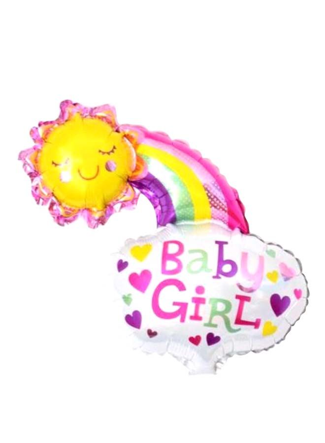 NIBEMINENT 5-Piece Smile Cloud Shaped Foil Balloon Set 12inch