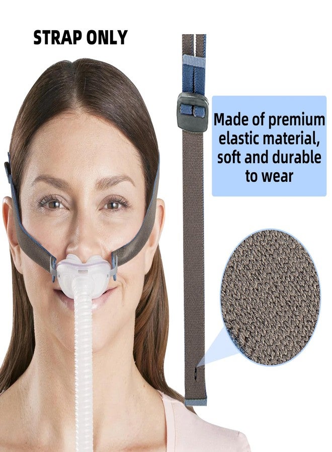 JDVBDNK أحدث حزام رأس مُطوّر لجهاز CPAP متوافق مع Airfit P10/ N30، حزام رأس بديل لجهاز AirFit N30، أحزمة تعديل مرنة مريحة لحزام رأس P10، تصميم سريع التركيب لحزام رأس Airfit N30i (أزرق) - Image 3