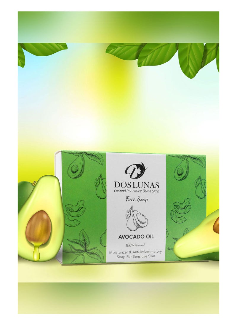 DOS LUNAS FACE SOAP AVOCADO OIL 100g  - Image 2