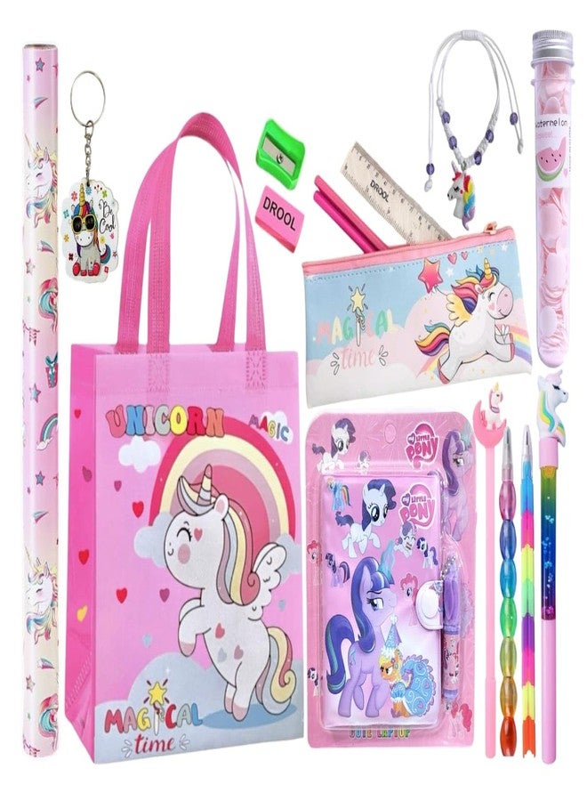 Tera13 TERA 13 Unicorn Gift Combo for Girl Kids (Pack of 11 Item) | School Supply | Diwali Gift | Age 4-10 Years | Unicorn Stationery Set for Gifts | Stationery Item for Kids - Image 1