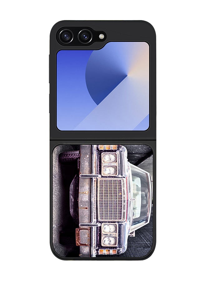 Stylizedd Rugged Black edge case for Samsung Galaxy Z Flip7 FE, Slim fit Soft Case Flexible Rubber Edges Anti Drop TPU Gel Thin Cover -  Old Ford - Image 1