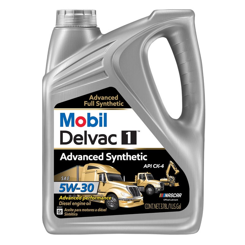 زيت محرك ديزل صناعي كامل متقدم Mobil Delvac 1 5W30 1 جالون
