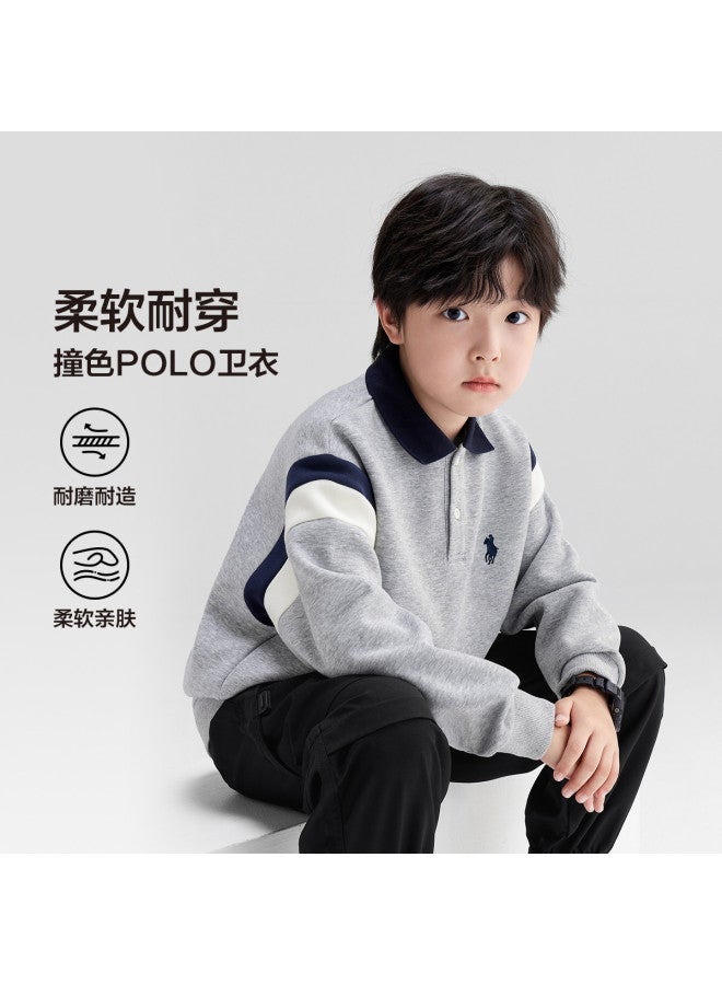 Zuoxi Boys Polo Shirt Kids Hoodie Casual Spring/autumn Outfits 2025 New Outdoor Sports Big Boys Clothing - Image 2