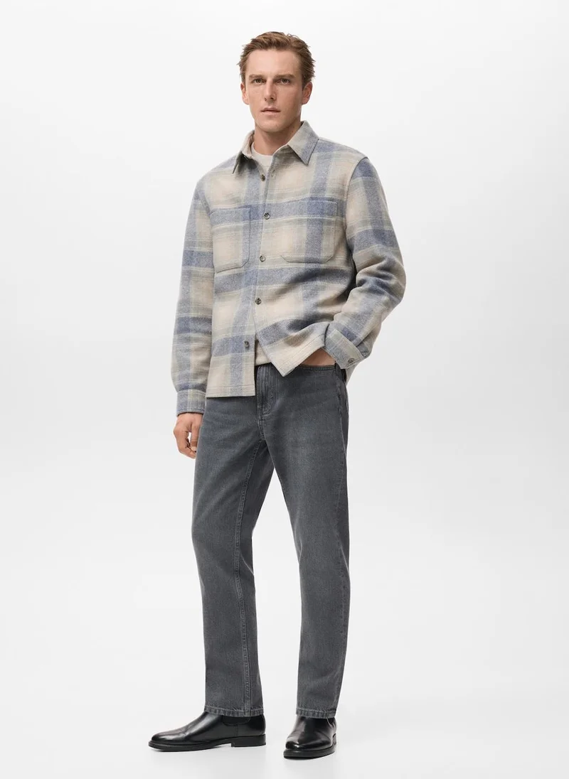 Mango Man  Check flannel jacket for Men | Best Price UAE