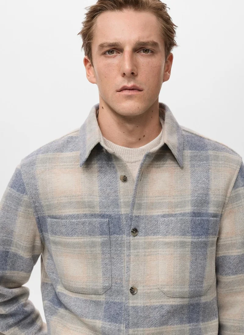 Mango Man  Check flannel jacket for Men | Best Price UAE