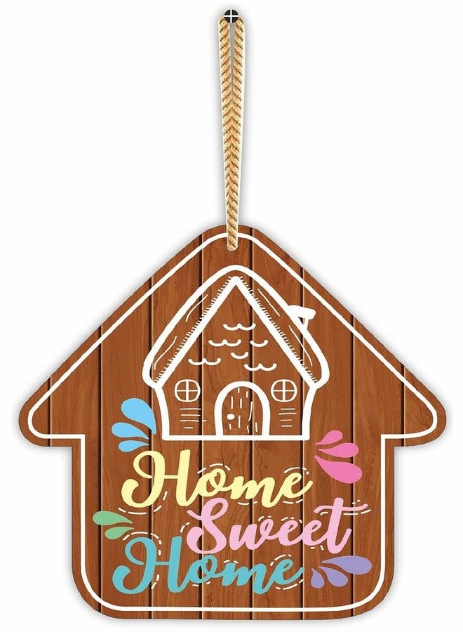 CVANU Our Lovely Home Sweet Home UV Printed MDF Door Hanging Board for Home, Front Door, Wall Decoration and Gift-Worthy, Size(8inch X 8inch) Multicolor_cv19 - Image 1