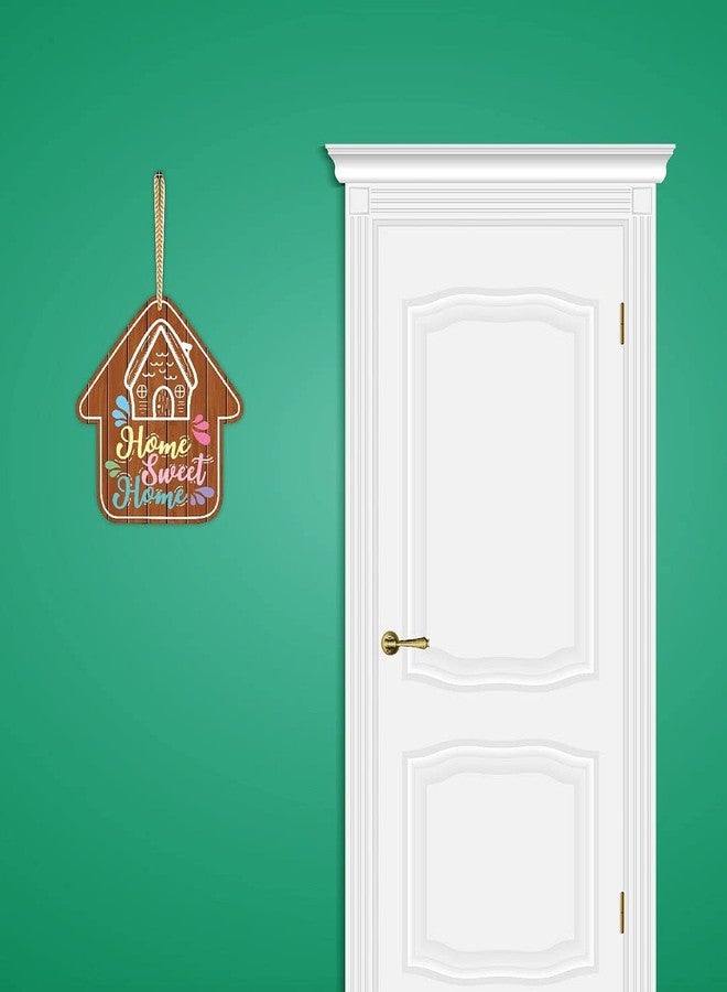 CVANU Our Lovely Home Sweet Home UV Printed MDF Door Hanging Board for Home, Front Door, Wall Decoration and Gift-Worthy, Size(8inch X 8inch) Multicolor_cv19 - Image 3
