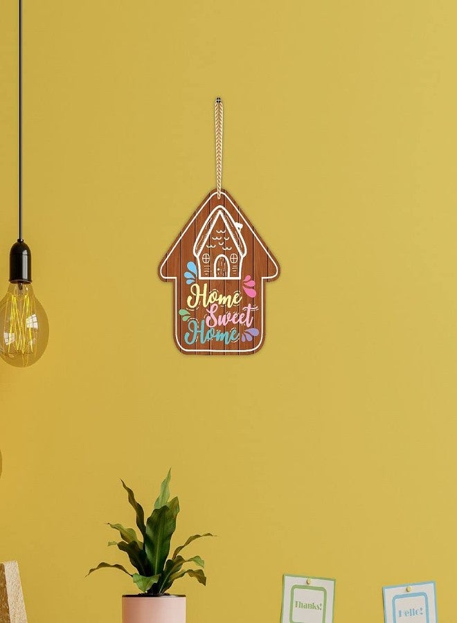 CVANU Our Lovely Home Sweet Home UV Printed MDF Door Hanging Board for Home, Front Door, Wall Decoration and Gift-Worthy, Size(8inch X 8inch) Multicolor_cv19 - Image 4