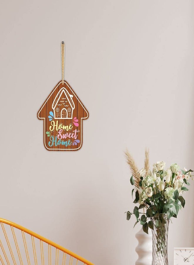 CVANU Our Lovely Home Sweet Home UV Printed MDF Door Hanging Board for Home, Front Door, Wall Decoration and Gift-Worthy, Size(8inch X 8inch) Multicolor_cv19 - Image 5